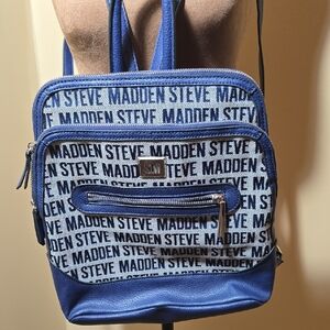Steve Madden Charcoal Logo Print Bag